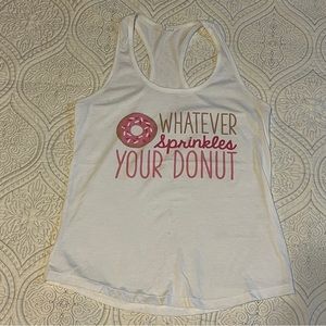 Donut themed racer back tank